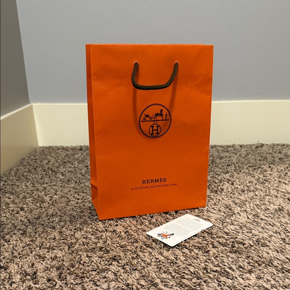 Hermes Shopping Storage Bag w/ Appointment Card